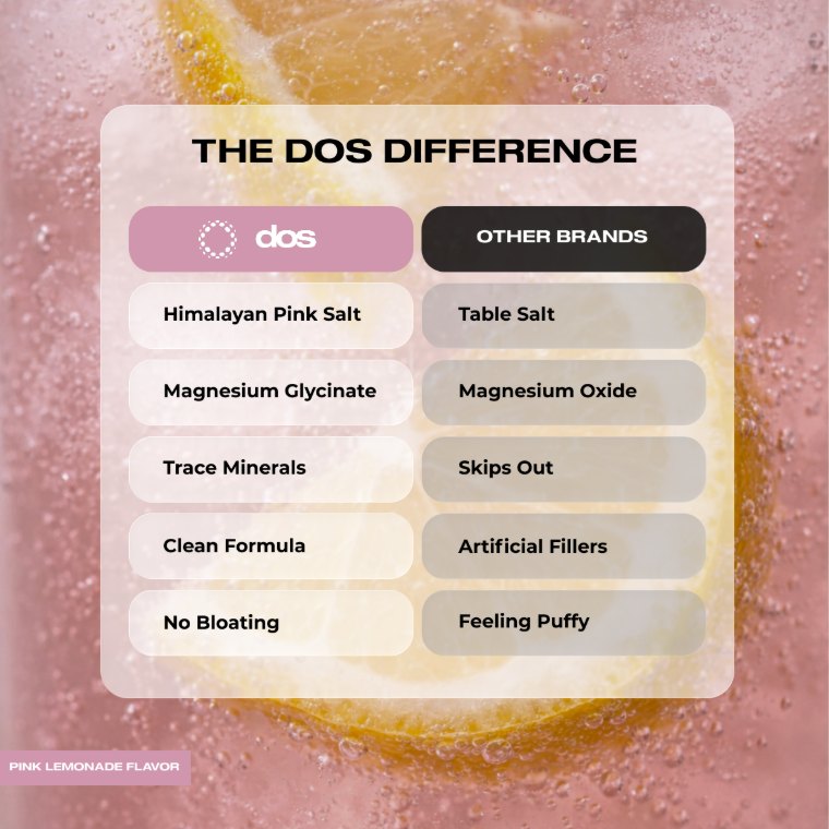 The dos difference vs other brands